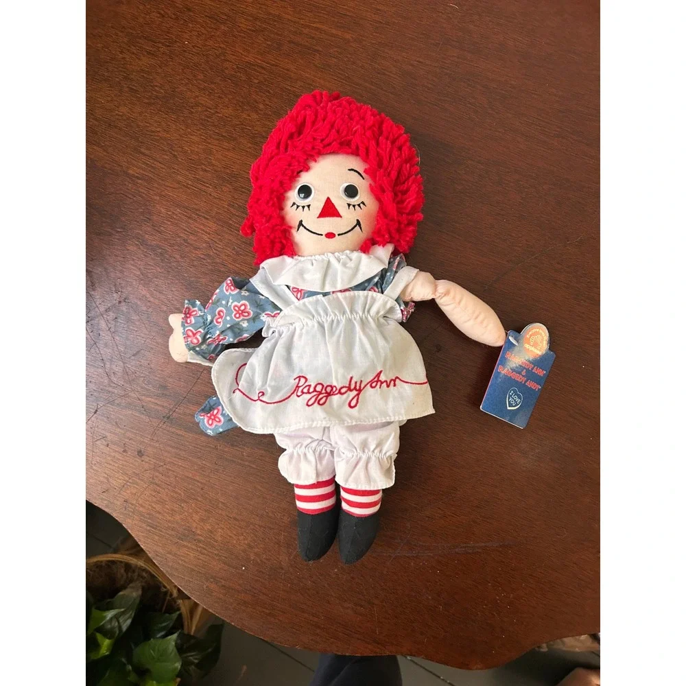 Hasbro Applause Raggedy Ann 12 Inch Plush Doll Blue Floral Dress NWT 16712